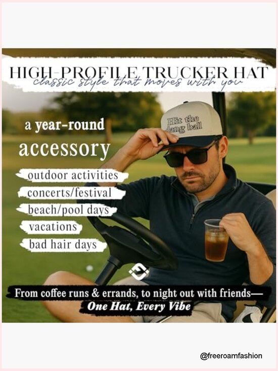 Adjustable Snapback Hat - Structured Fit, Curved Brim, Retro Two-Tone Cap main image 4